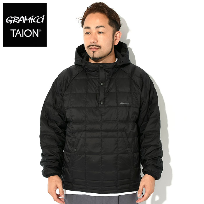 グラミチ ジャケット GRAMICCI メンズ タイオン ダウン プルオーバー コラボ(TAION Down Pullover JKT ダウンジャケット アウター G3FU-J102-TG)｜icefield｜02