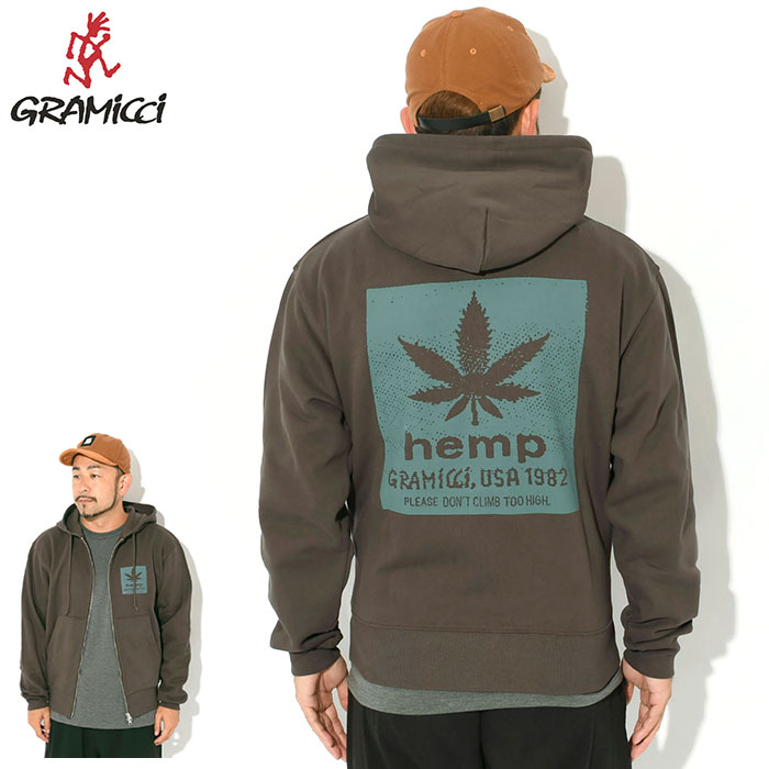 GRAMICCI（グラミチ） パーカー ジップアップ メンズ ヘンプ フル