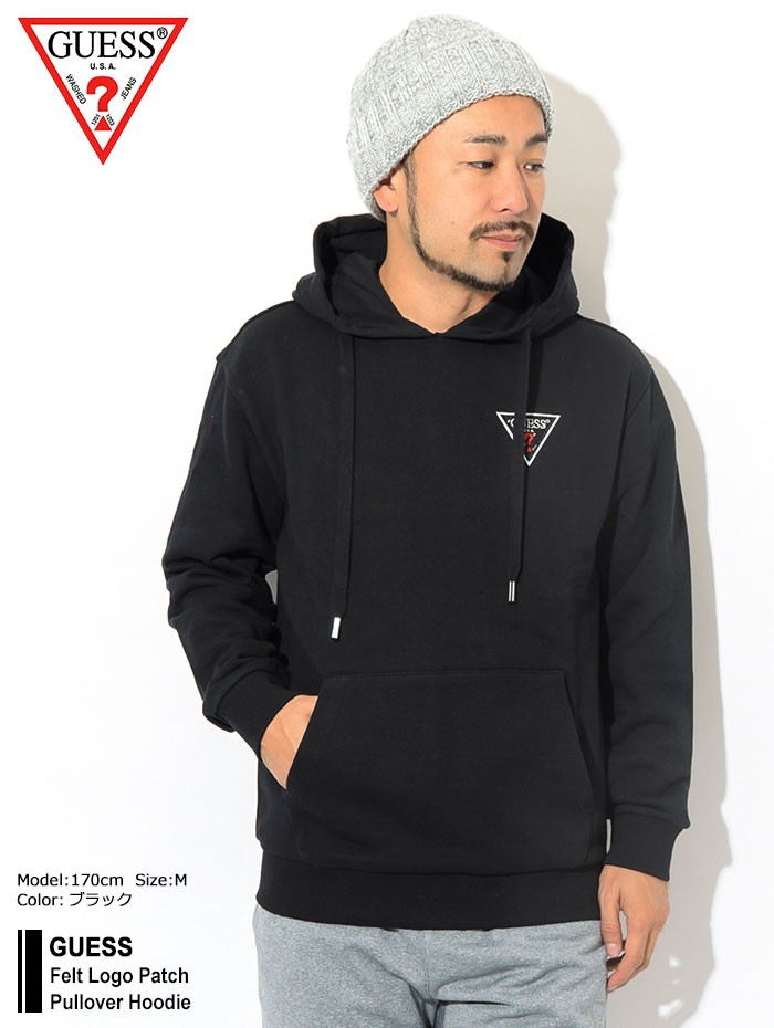 ゲス プルオーバー パーカー GUESS メンズ フェルト ロゴ パッチ(Felt Logo Patch Pullover Hoodie スウェット  トップス 男性用 MJ3K9472K) :GES-MJ3K9472K:ice field 通販 