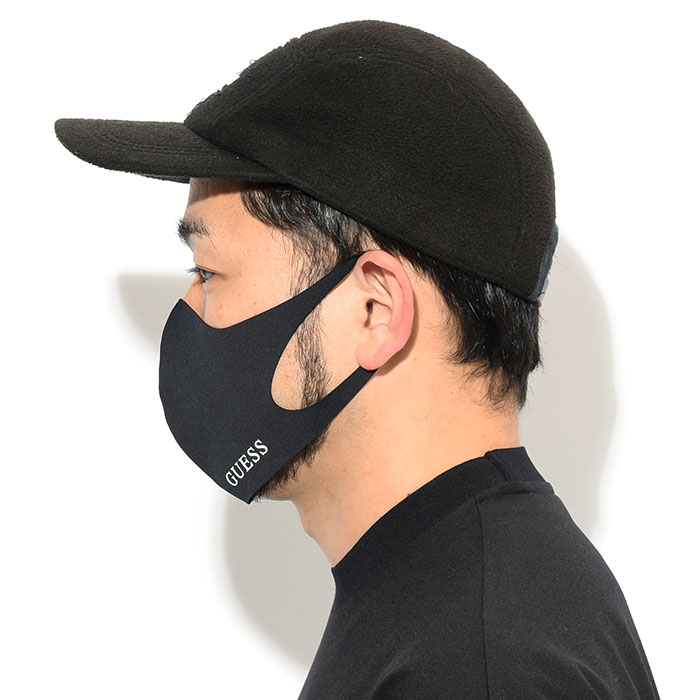 GUESS（ゲス） マスク ロゴ ( GUESS Logo Mask 洗える 立体型 風邪