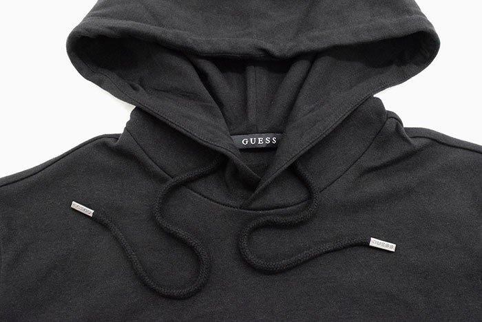ゲス GUESS Mini Logo Hooded Zip-up （BLK） パーカー