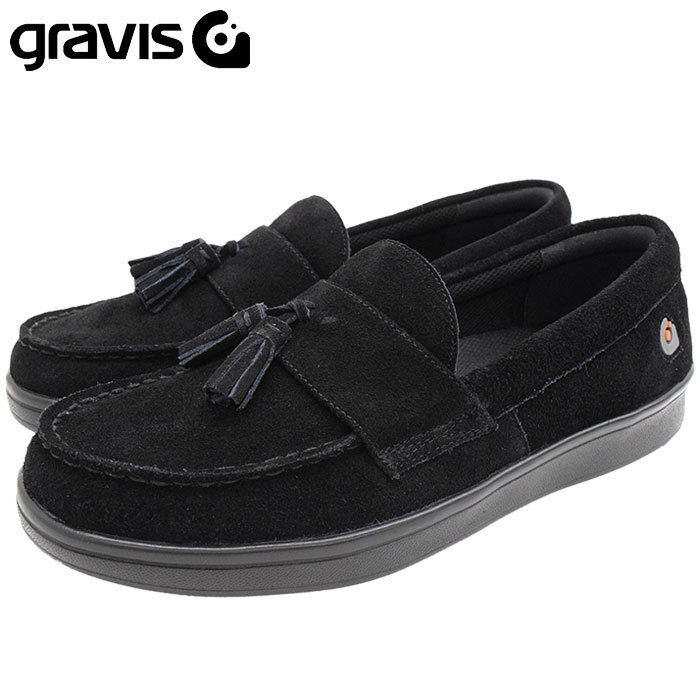 グラビス スニーカー gravis メンズ 男性用 オジェック ビット Black ( ODJICK BITS ローファー ブラック 靴 シューズ  SHOES 25228-0001 )