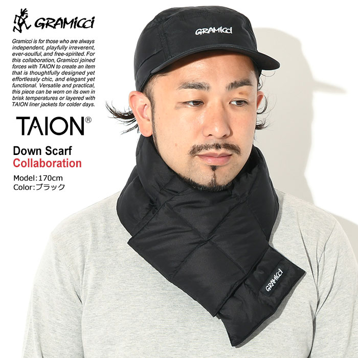 GRAMICCIグラミチのマフラー TAION Down Scarf01