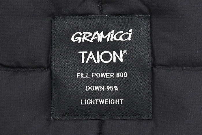 GRAMICCIグラミチのマフラー TAION Down Scarf08