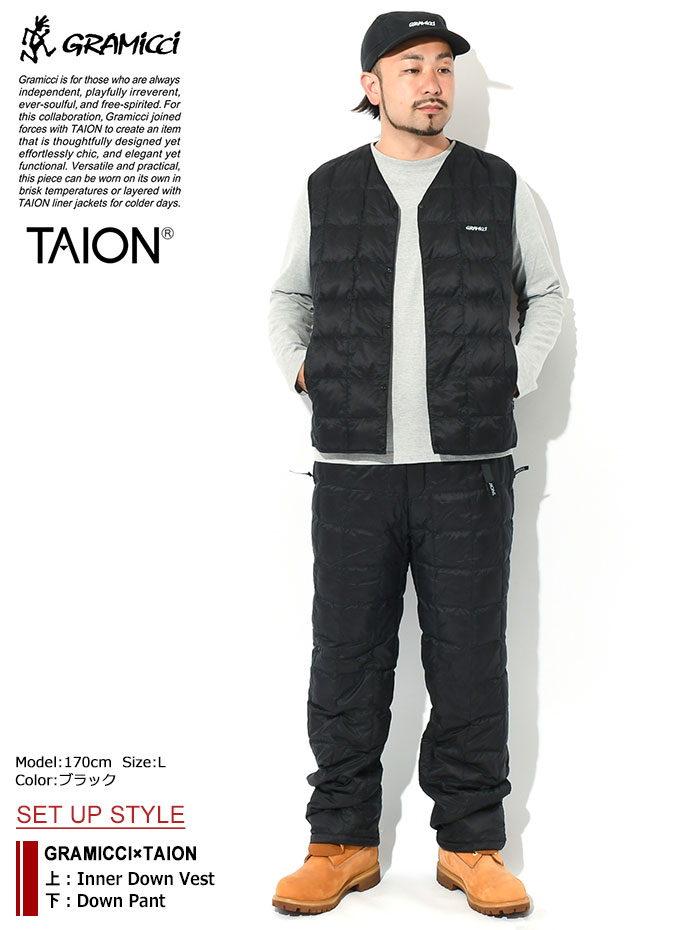 GRAMICCIグラミチのジャケット TAION Inner Down Vest01