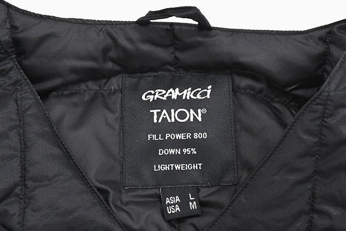 GRAMICCIグラミチのジャケット TAION Inner Down Vest10