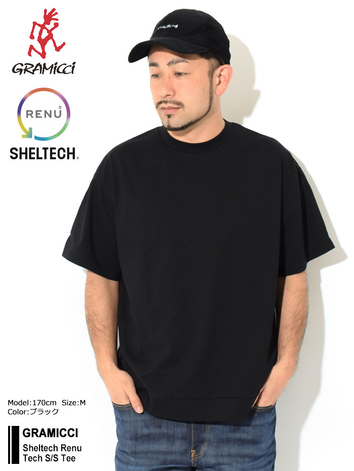 グラミチ Tシャツ 半袖 GRAMICCI メンズ シェルテック レニュー テック(Sheltech Renu Tech S/S Tee  ビッグシルエット カットソー G2SC-T077) : grm-g2sc-t077 : ice field - 通販 - Yahoo!ショッピング