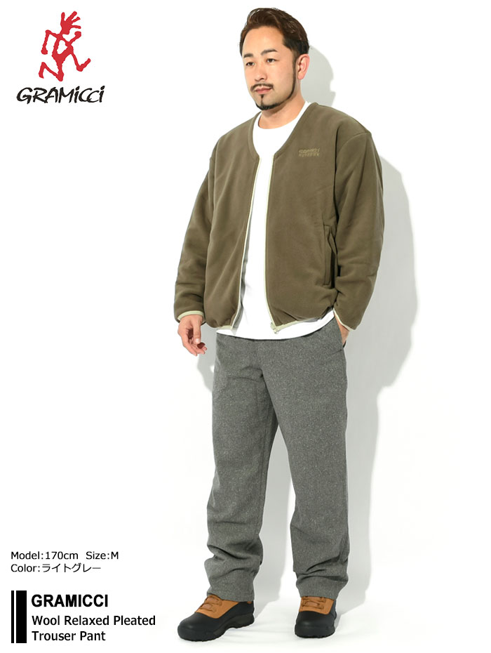 Gramicci（グラミチ） パンツ メンズ 23FW ウール リラックス プリーツ