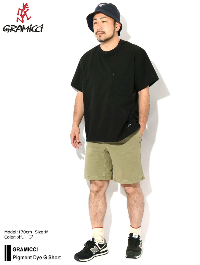 GRAMICCIグラミチのハーフパンツ Pigment Dye G Short01