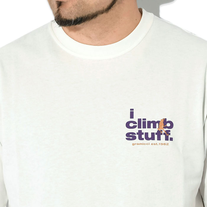 【関税込み】Gramicci グレー Climb Tシャツ クライムTシャツ｜CLIMB TEE｜Gramicci｜グラミチ公式通販サイト