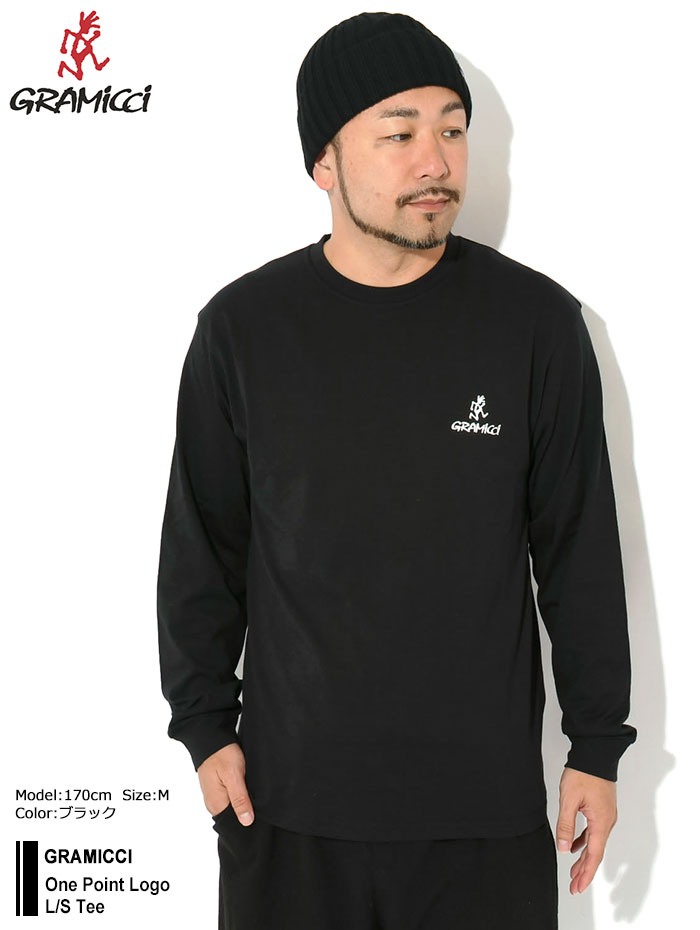 Gramicci（グラミチ） ロンT Tシャツ 長袖 メンズ ワン ポイント ロゴ 