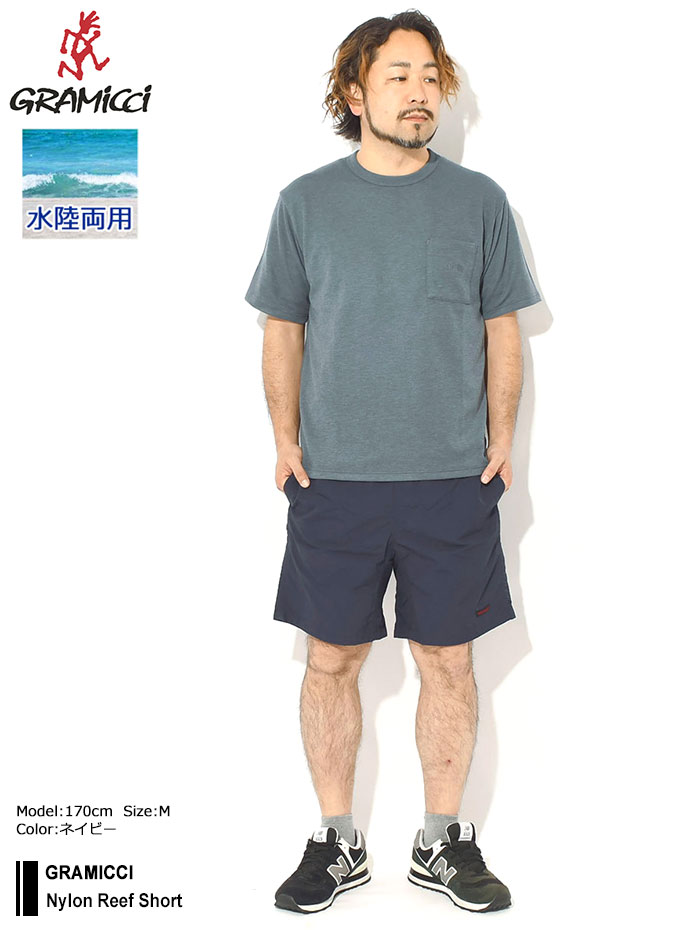 NOREMIDジョーツ ハーフパンツ Mサイズ Gramicci（グラミチ） ハーフパンツ メンズ ナイロン リーフ ショーツ