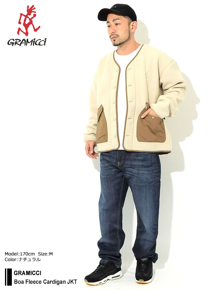 グラミチ ジャケット GRAMICCI メンズ ボア フリース カーディガン ( Boa Fleece Cardigan JKT フリースジャケット  FLEECE GUJK-21F074 )