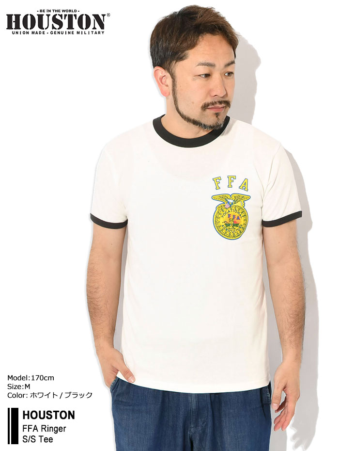 HOUSTON（ヒューストン） Tシャツ 半袖 メンズ FFA リンガー ( FFA