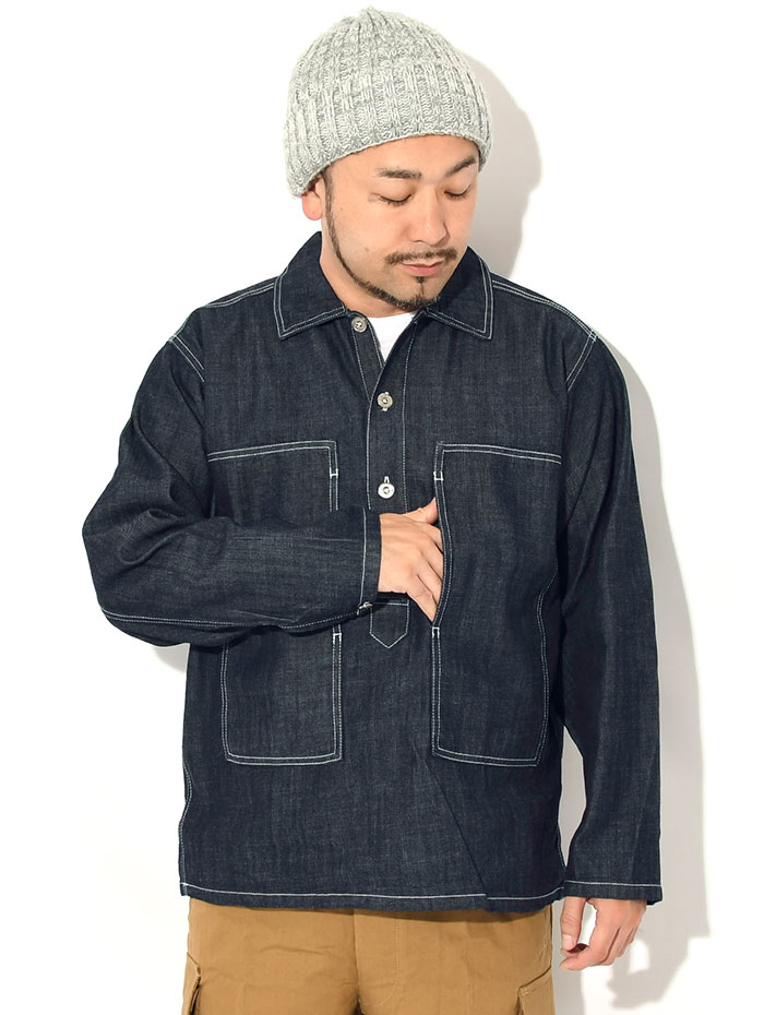 HOUSTON（ヒューストン） シャツ 長袖 メンズ USA コットン デニム