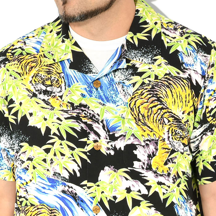 【美品】HOUSTON アロハシャツ ヒューストン 百虎 XL タイガー 虎柄 HOUSTON ヒューストン シャツ 百虎 アロハシャツ メンズ