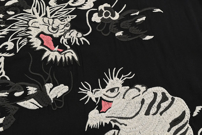 HOUSTONヒューストンのシャツ Tiger & Dragon Souvenir Shirt16