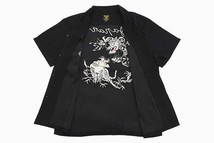 HOUSTONヒューストンのシャツ Tiger & Dragon Souvenir Shirt18