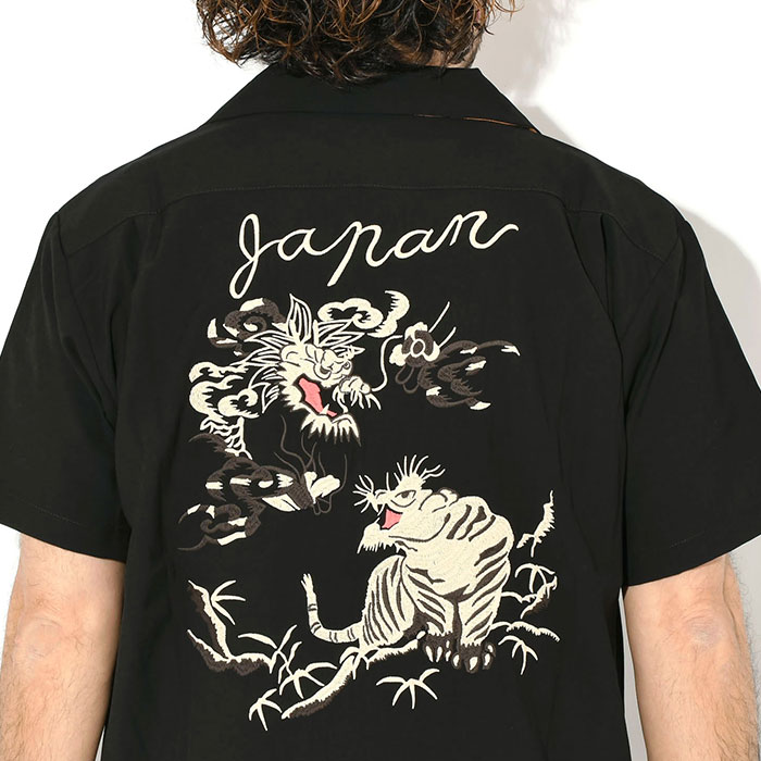 HOUSTONヒューストンのシャツ Tiger & Dragon Souvenir Shirt04