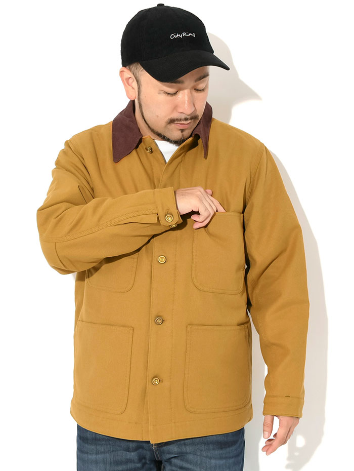 HOUSTONヒューストンのジャケット Solid Viyella Coverall02