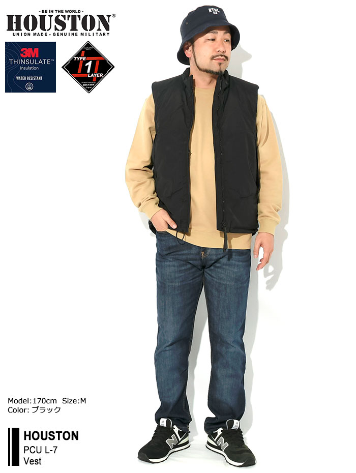 HOUSTON ヒューストン ジャケット メンズ PCU L-7 ベスト ( Vest