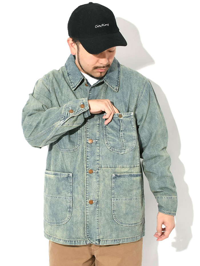 HOUSTONヒューストンのジャケット US Cotton Denim Coverall02