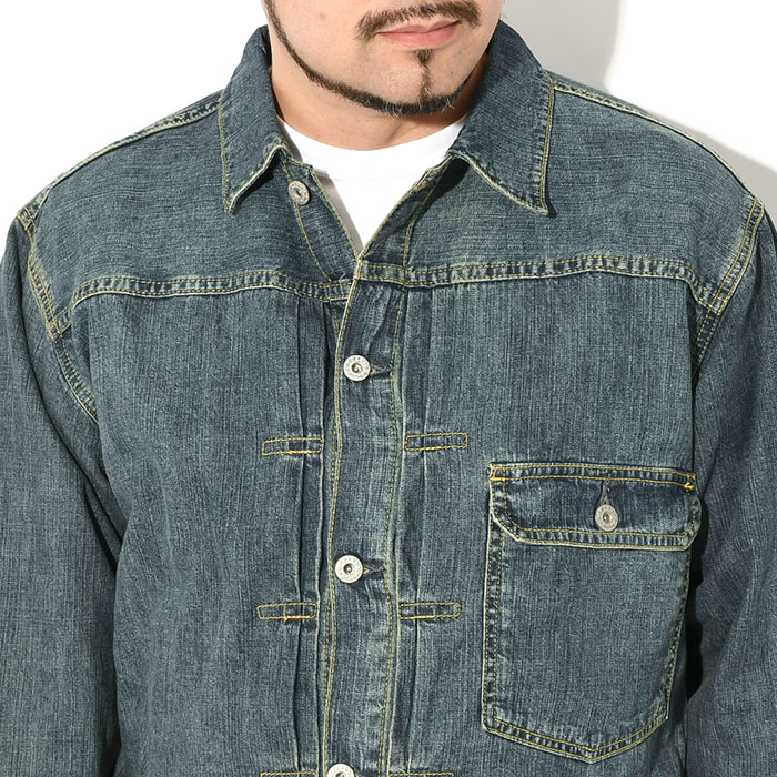 HOUSTONヒューストンのジャケット US Cotton Denim Shirt04