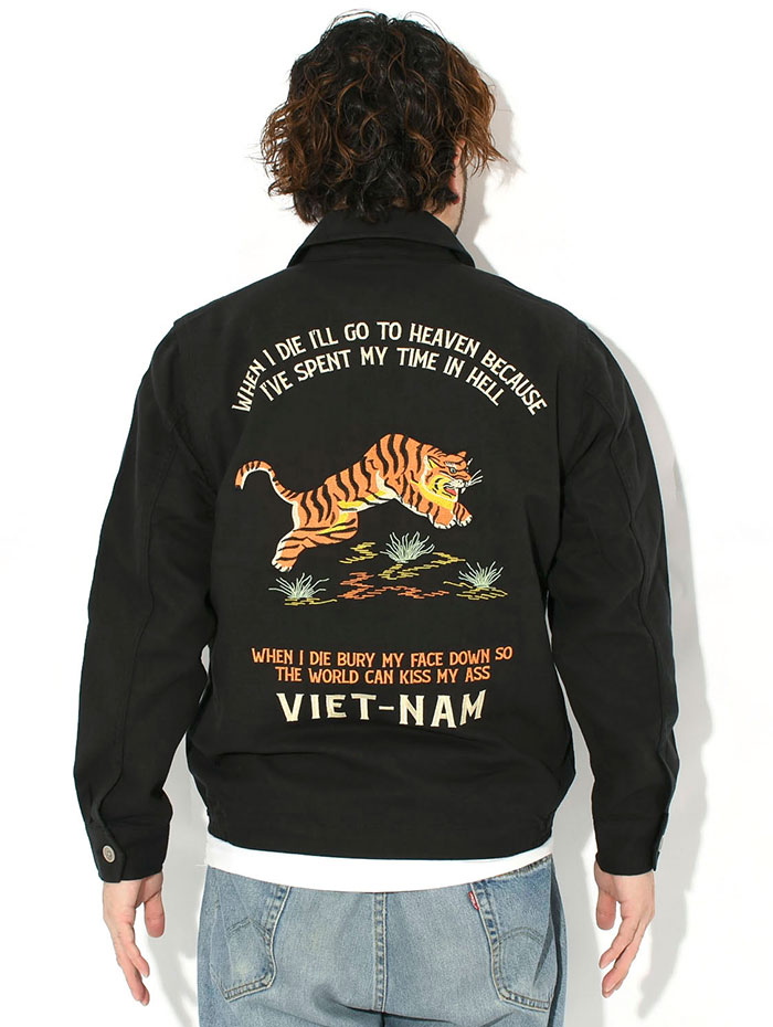 HOUSTON（ヒューストン） ジャケット メンズ タイガー コットン リネン