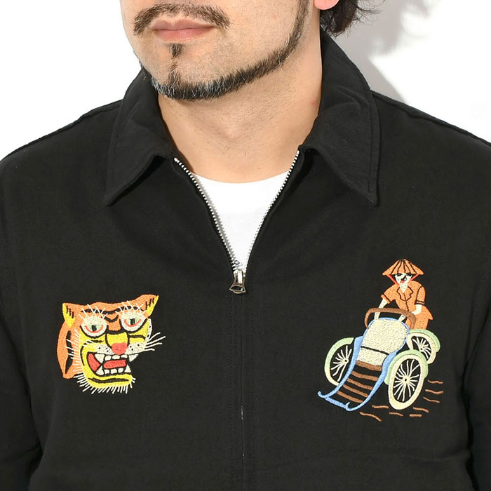 HOUSTONヒューストンのジャケット Tiger Cotton Linen Vietnam04