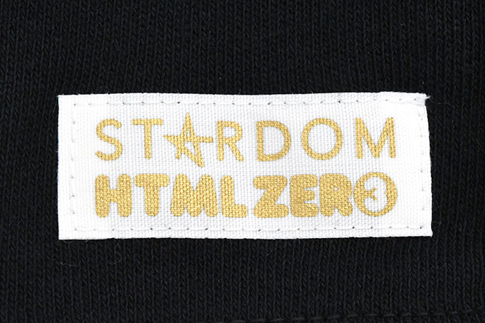 12月下旬発送予定 HTML ZERO3×STARDOM パーカー ジップアップ
