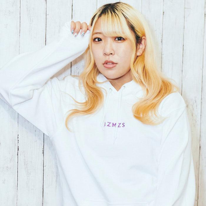 HTML ZERO3×STARDOM パーカー プルオーバー AZM 天咲光由 コラボ メンズ ( スターダム 02LINE Embroidery Hoodie スウェット HTML-PA189 )｜icefield｜02