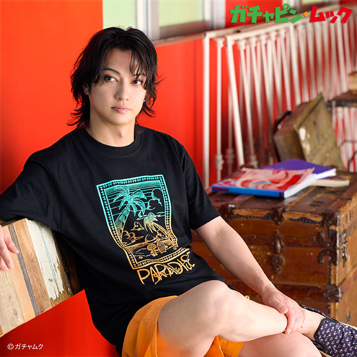 エイチティエムエル ゼロスリー Tシャツ 半袖 HTML ZERO3 メンズ ガチャピン・ムック サンセット コラボ ( Sunset Tee HTML-T628 )[M便 1/1] | HTML03 | 02