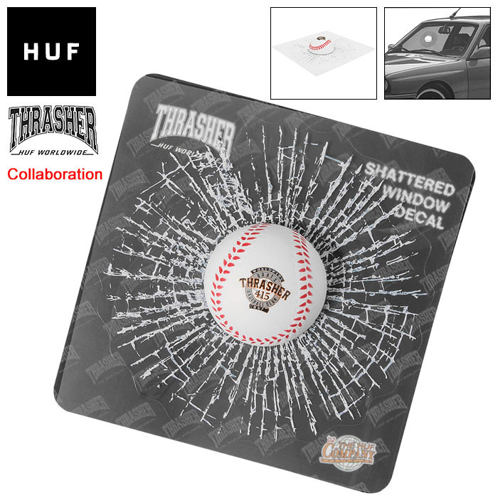 【美品】THRASHER HUF ブラックスケボーベースボールXLサイズ 美品】THRASHER HUF ブラックスケボーベースボールXLサイズ