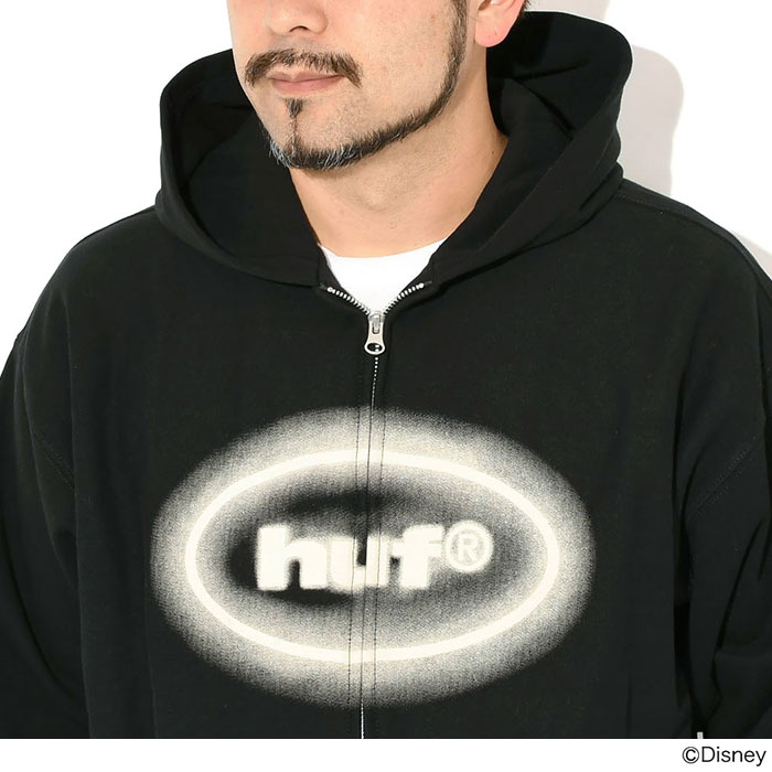 HUF（ハフ） パーカー ジップアップ メンズ ディズニー ミッキーマウス