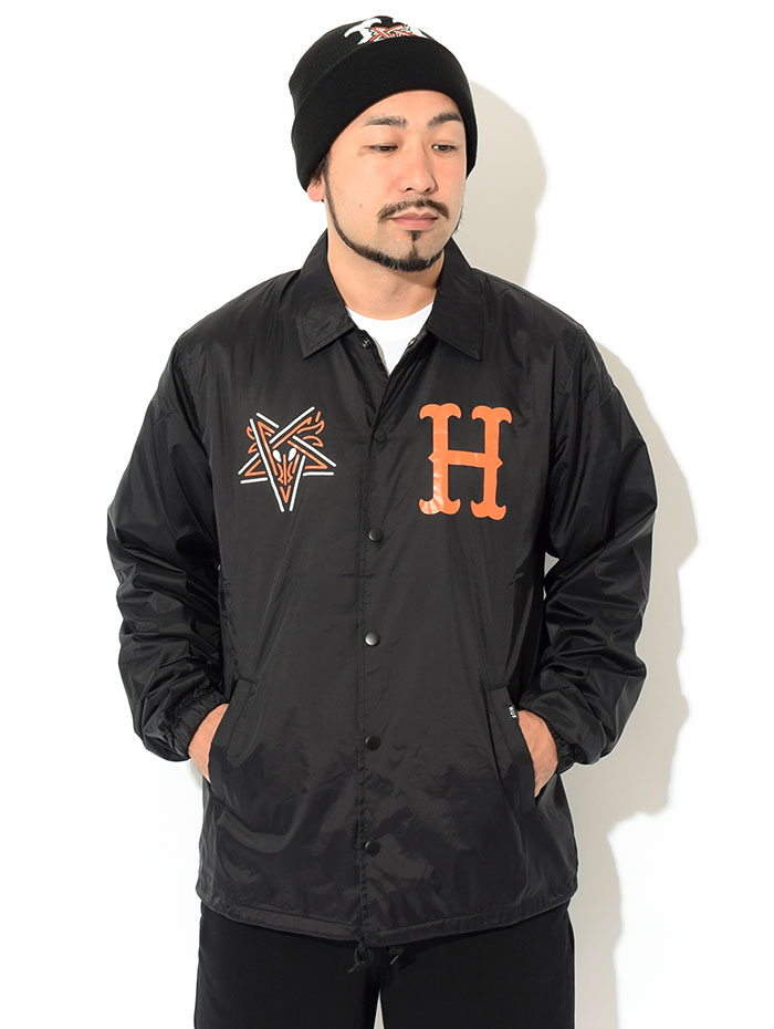 ハフ ジャケット HUF メンズ スラッシャー スプリット コーチジャケット コラボ ( THRASHER Split Coaches JKT  ナイロンジャケット JK00385 )