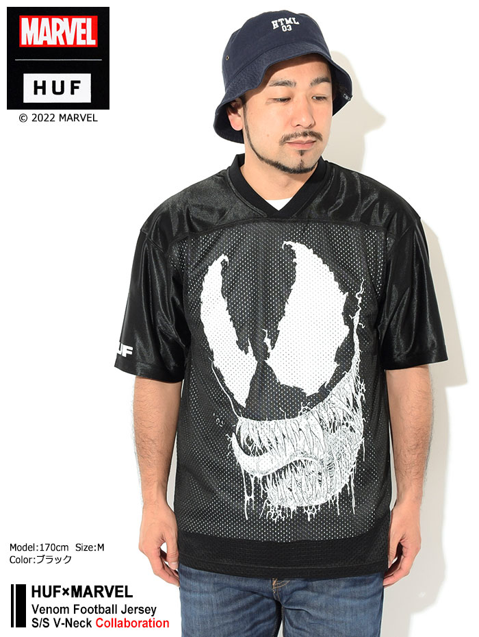 HUF（ハフ） カットソー 半袖 メンズ マーベル ヴェノム フットボール