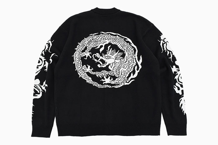 HUF ハフ カーディガン メンズ ツイン ドラゴン ( Twin Dragon