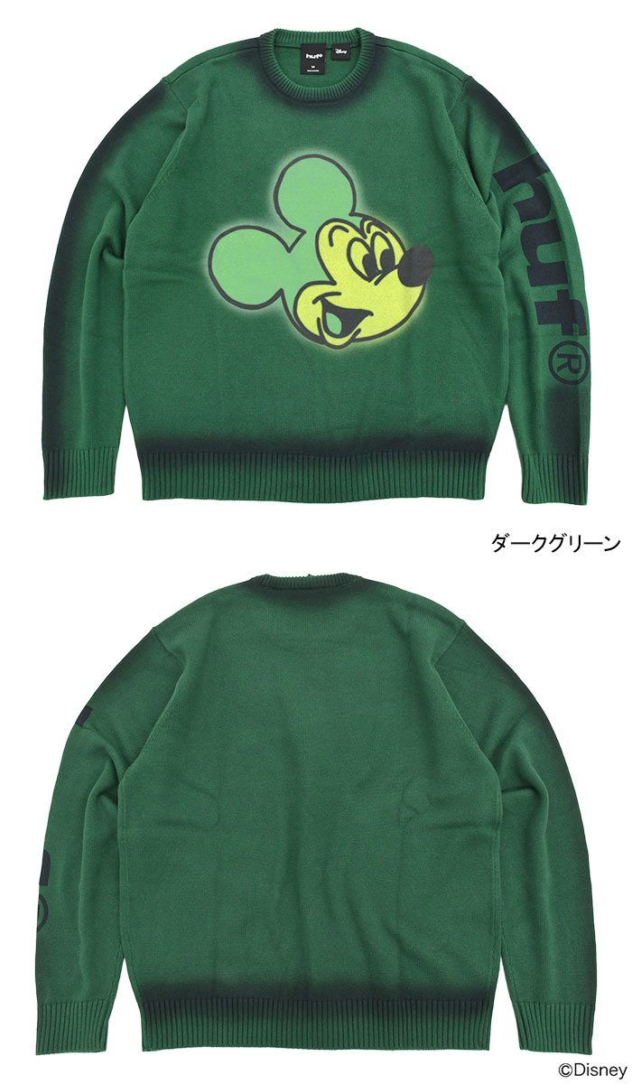 HUF（ハフ） セーター メンズ ディズニー ミッキーマウス ミッキー