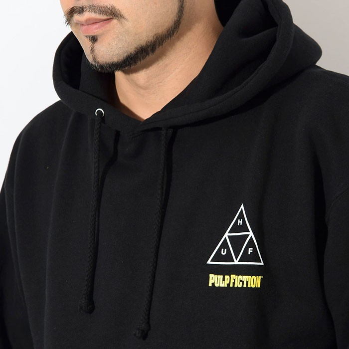 ハフ プルオーバー パーカー HUF メンズ パルプ フィクション ミア TT コラボ (PULP FICTION Mia TT Pullover  Hoodie スウェット PF00338)