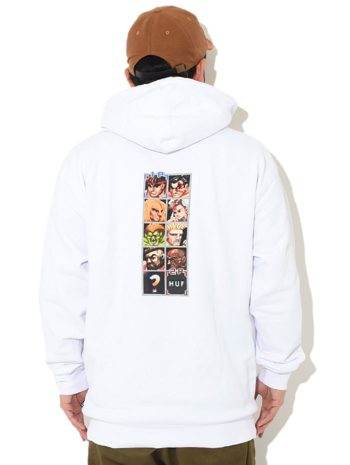 ハフ プルオーバー パーカー HUF メンズ ストリートファイター2 アーケード コラボ ( HUF×STREET FIGHTER II Arcade  Hoodie PF00410 )