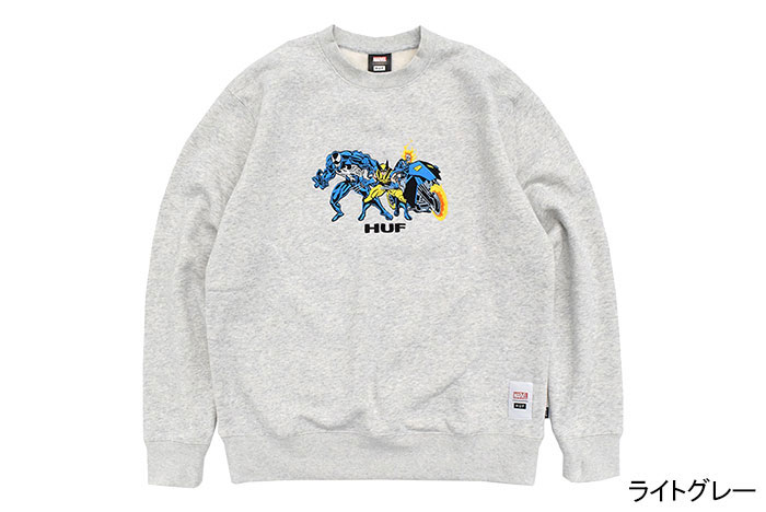 HUF ハフ トレーナー メンズ マーベル チーム アップ クルー