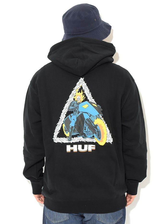 ハフ パーカー プルオーバー HUF メンズ マーベル ゴーストライダー TT コラボ (MARVEL Ghost Rider TT Pullover  Hoodie スウェット PF00560)