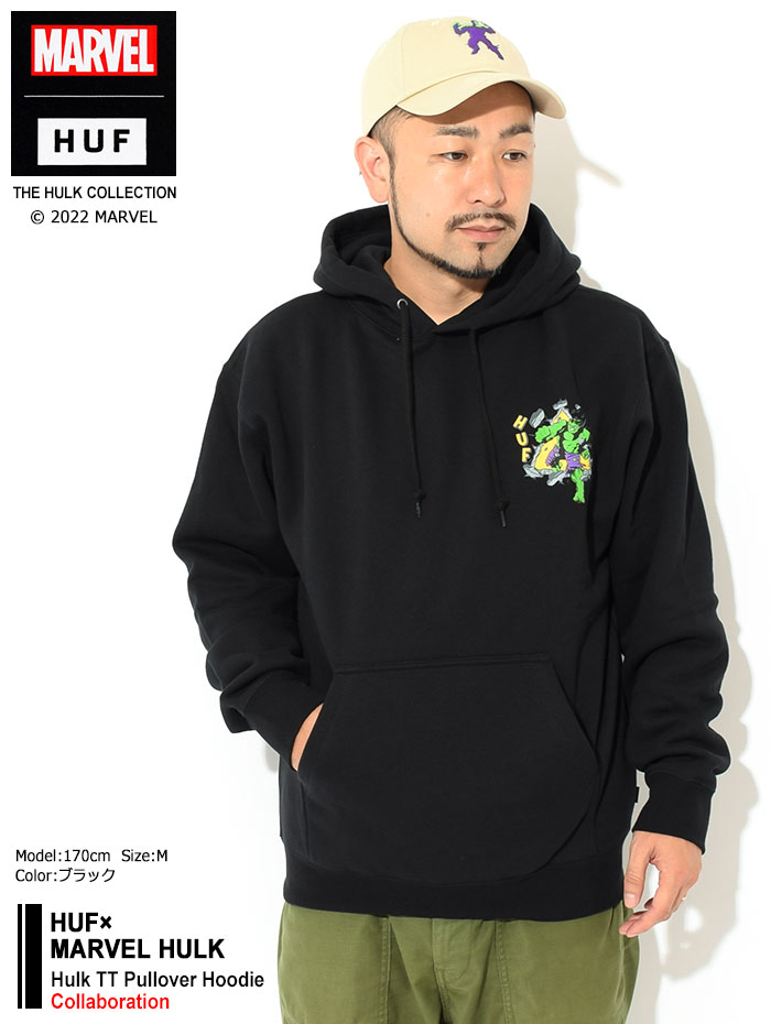 ハフ パーカー プルオーバー HUF メンズ マーベル ハルク TT コラボ ( HUF×MARVEL HULK Hulk TT Pullover  Hoodie スウェット PF00587 )