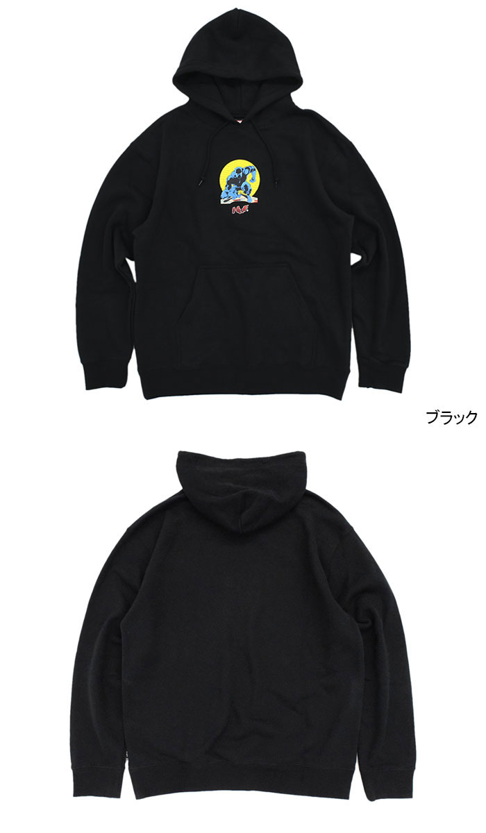 関税込み♪【HUF】Megablast ロゴ★プルオーバー パーカー HUF トレーナー スウェット MEGABLAST ZIP FLEECE / ハフ ジップ