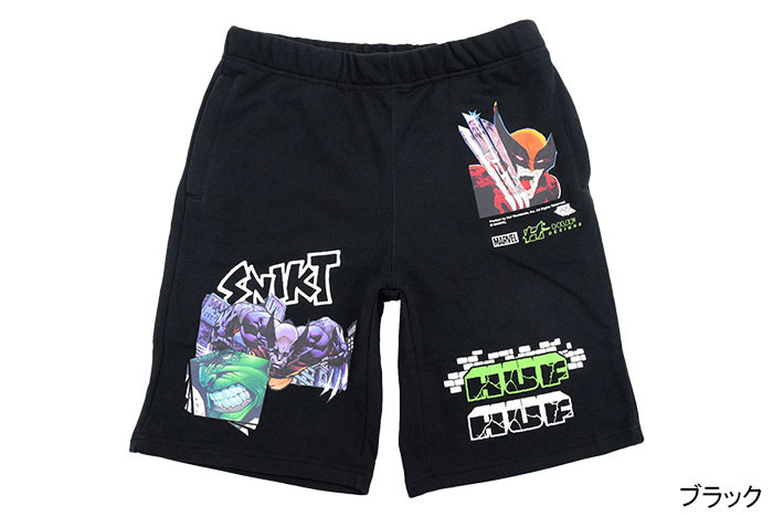 HUF ハフ ハーフパンツ メンズ マーベル スマッシュ アップ