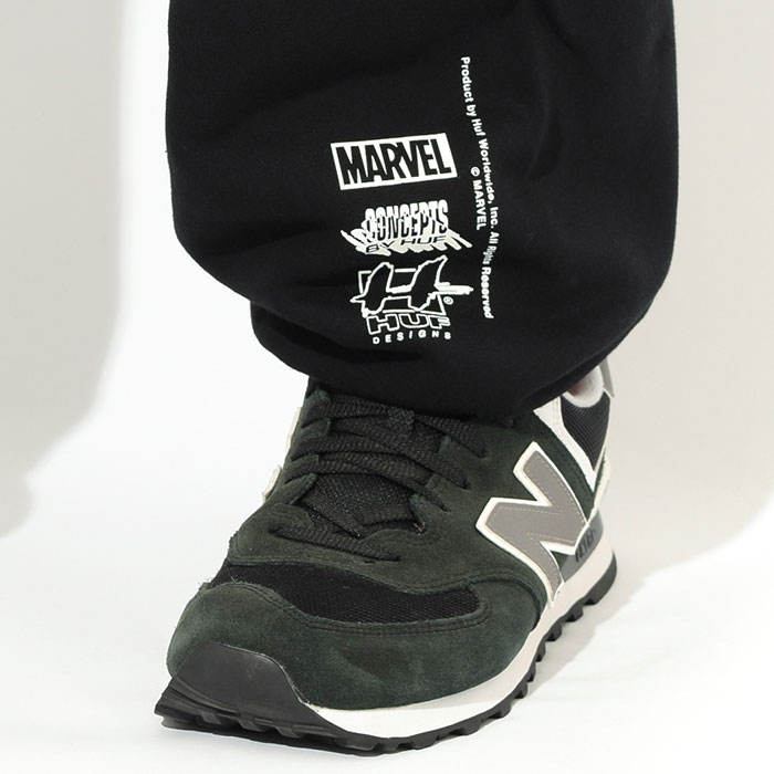 HUF ハフ パンツ メンズ マーベル ゴーストライダー フリース