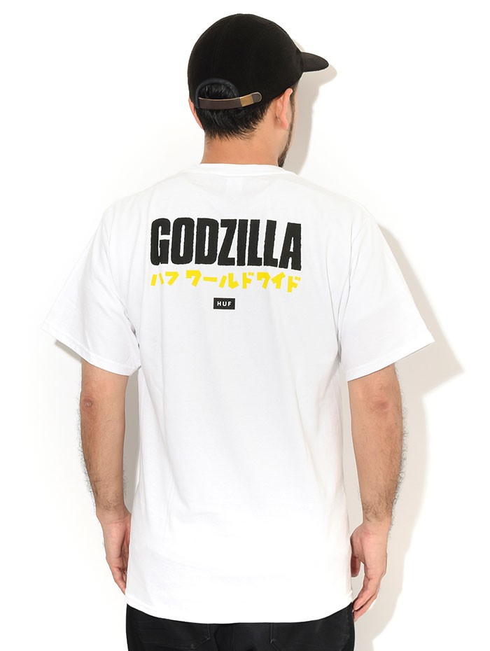 ハフ Tシャツ 半袖 HUF メンズ ゴジラ モスラ コラボ ( GODZILLA