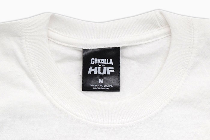 HUF（ハフ） Tシャツ 半袖 メンズ ゴジラ モスラ コラボ ( GODZILLA