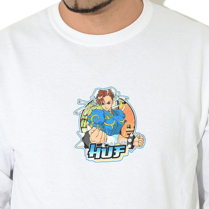 ハフ Tシャツ 長袖 HUF メンズ ストリートファイター2 春麗 コラボ ( HUF×STREET FIGHTER II Chun Li L/S  Tee ロンt カットソー TS01552 )