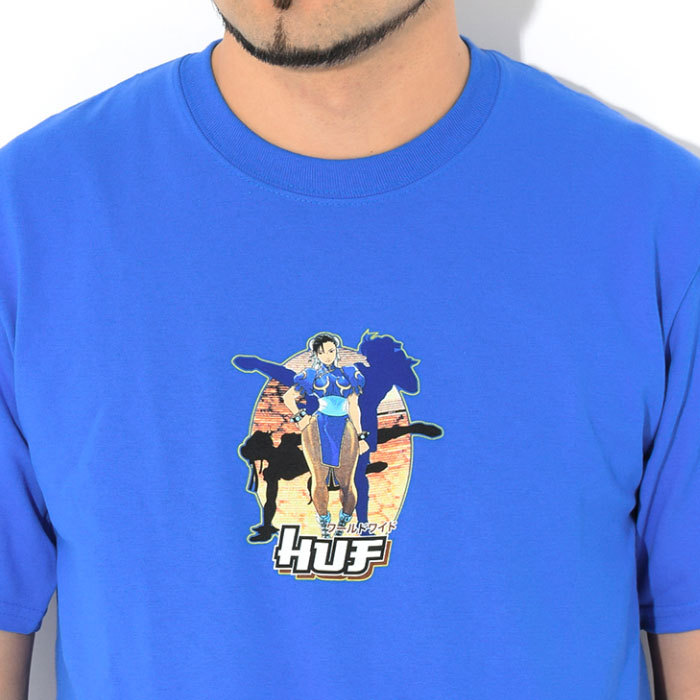 HUF（ハフ） Tシャツ 半袖 メンズ ストリートファイター2 春麗 コラボ